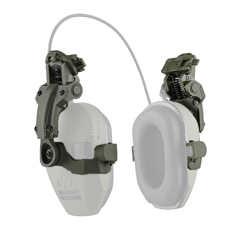 Soporte auriculares casco táctico – Fijación rápida riel trasero