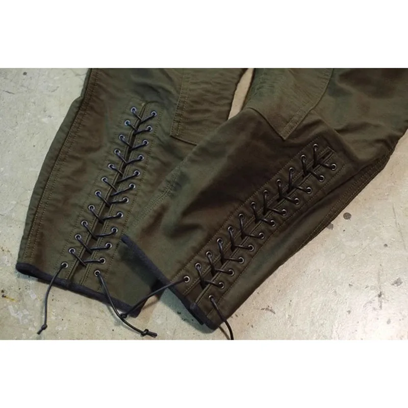 Pantalones tácticos de sarga algodón verde bosque – corte clásico - imagen 3