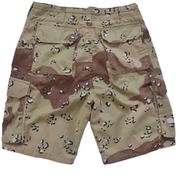 Pantalones cortos deportivos transpirables poli-algodón chocolate