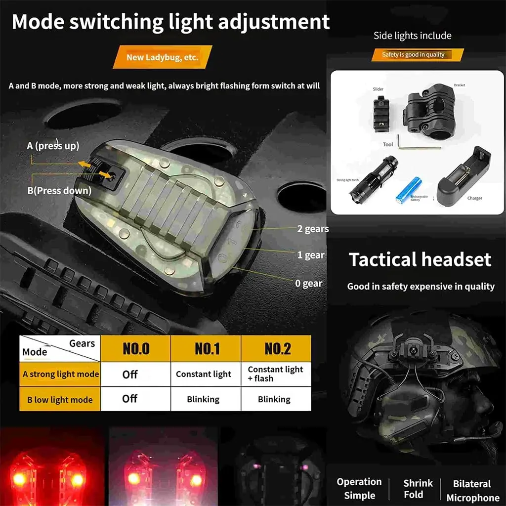 Casco táctico Airsoft con visor y soporte NVG rápido multifunción