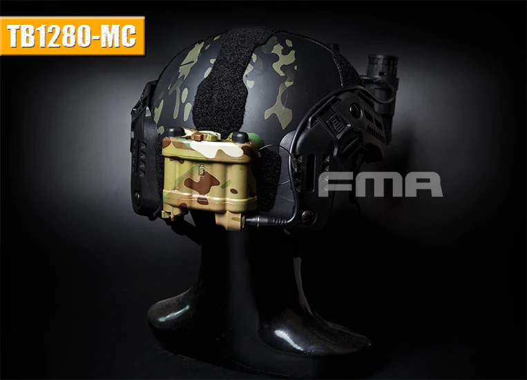 Resultado visual una vez montada en casco táctico