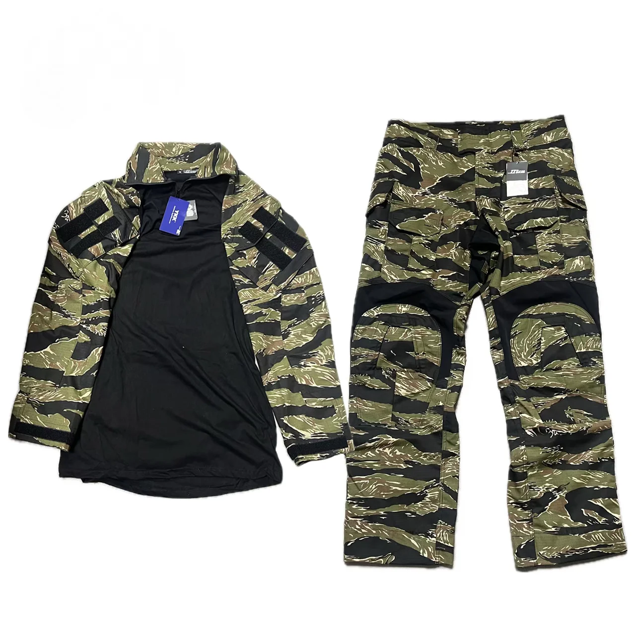 Traje de rana selva rayas tigre, pantalón táctico y top - imagen 5