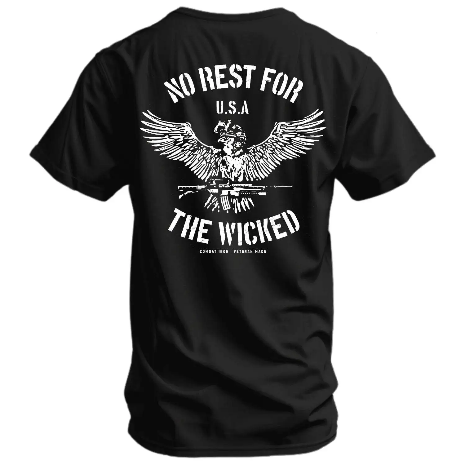 Camiseta táctica hombre Combat Iron No Rest for The Wicked militar - imagen 4
