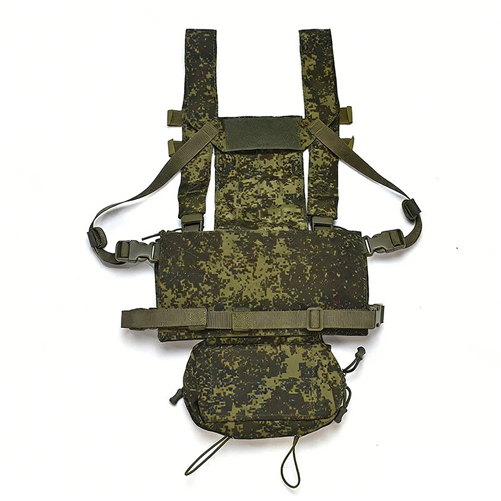Chaleco rig táctico MOLLE ligero camuflaje EMR para airsoft - imagen 5
