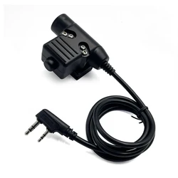 Adaptador U94 PTT táctico Kenwood para Baofeng con enchufe