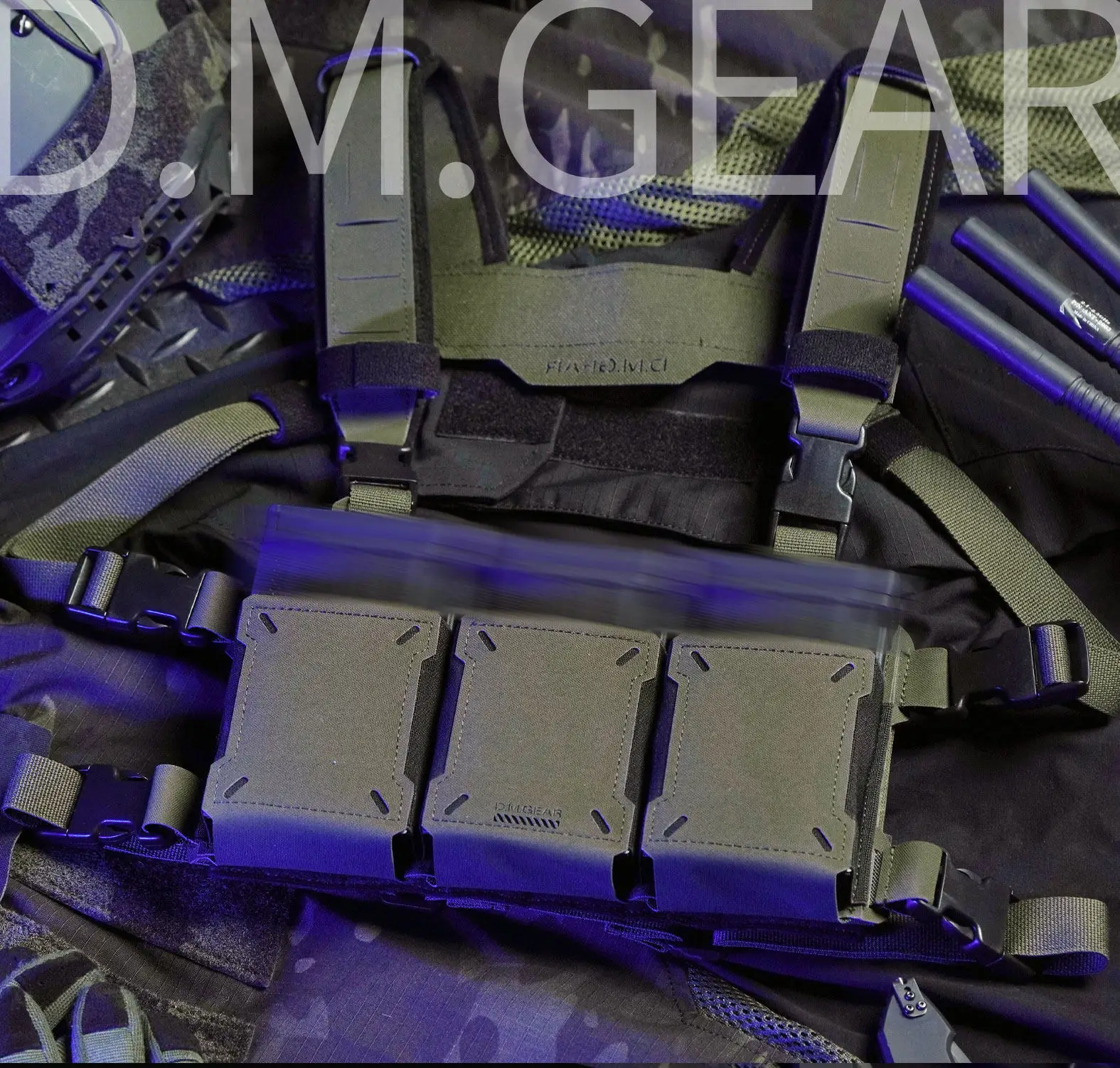 DMgear 762 pack accesorios MOLLE para chaleco táctico triple - imagen 4