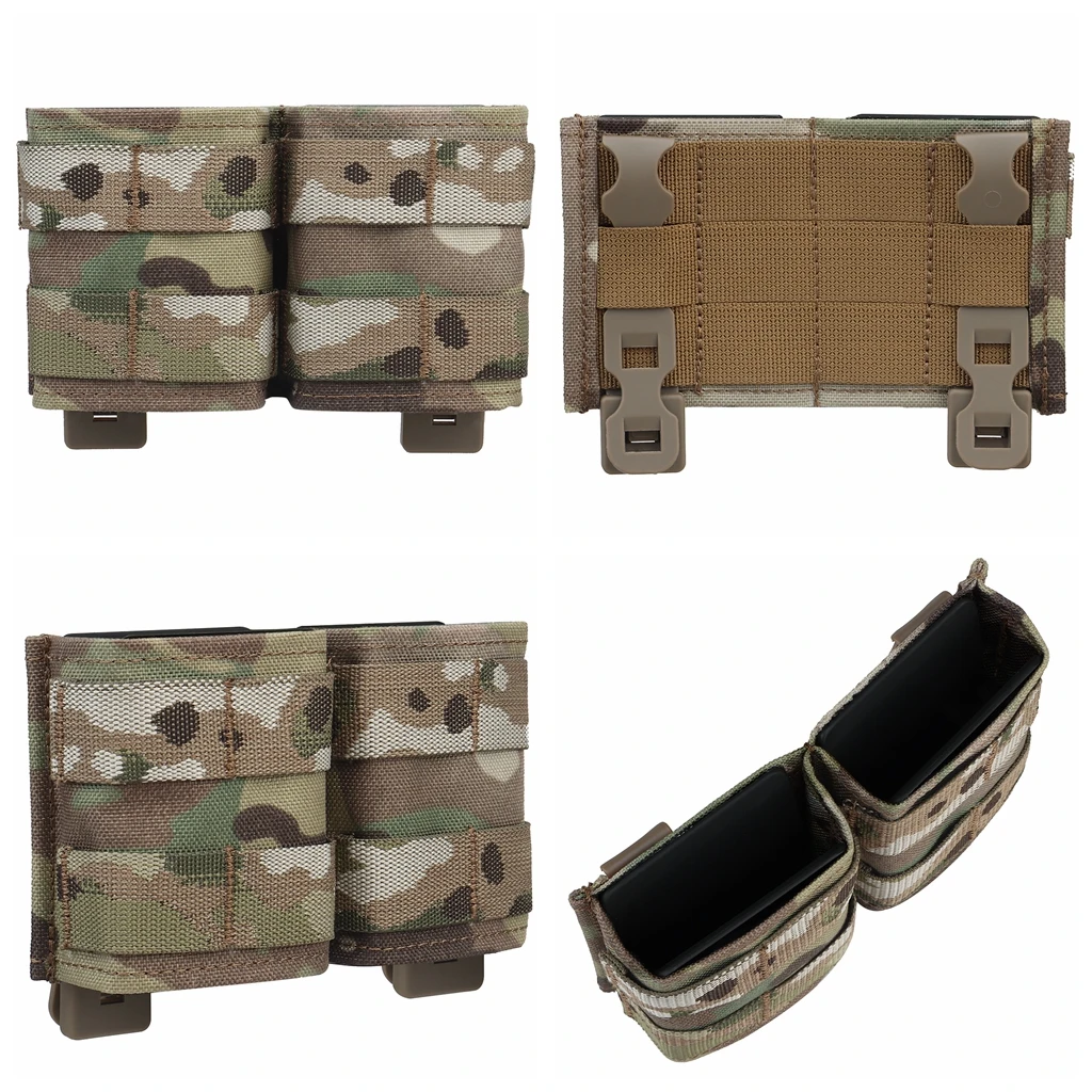 Bolsa táctica Molle para cargadores doble de rifle y pistola universal - imagen 4