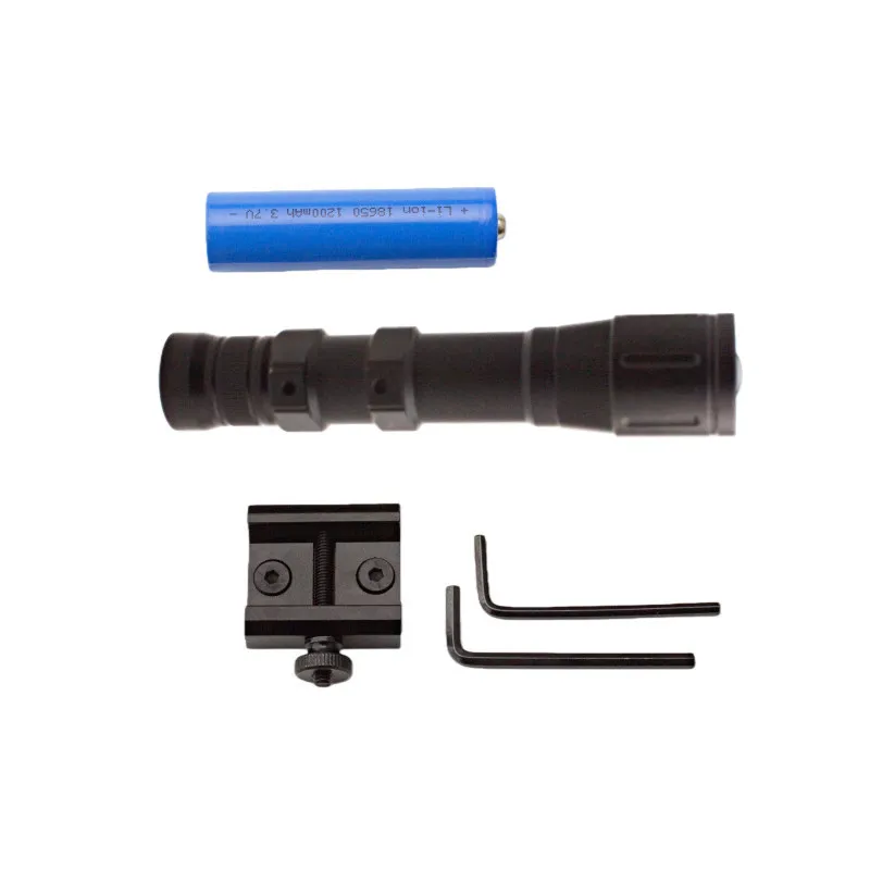 Linterna táctica LED con riel Picatinny para caza - imagen 5