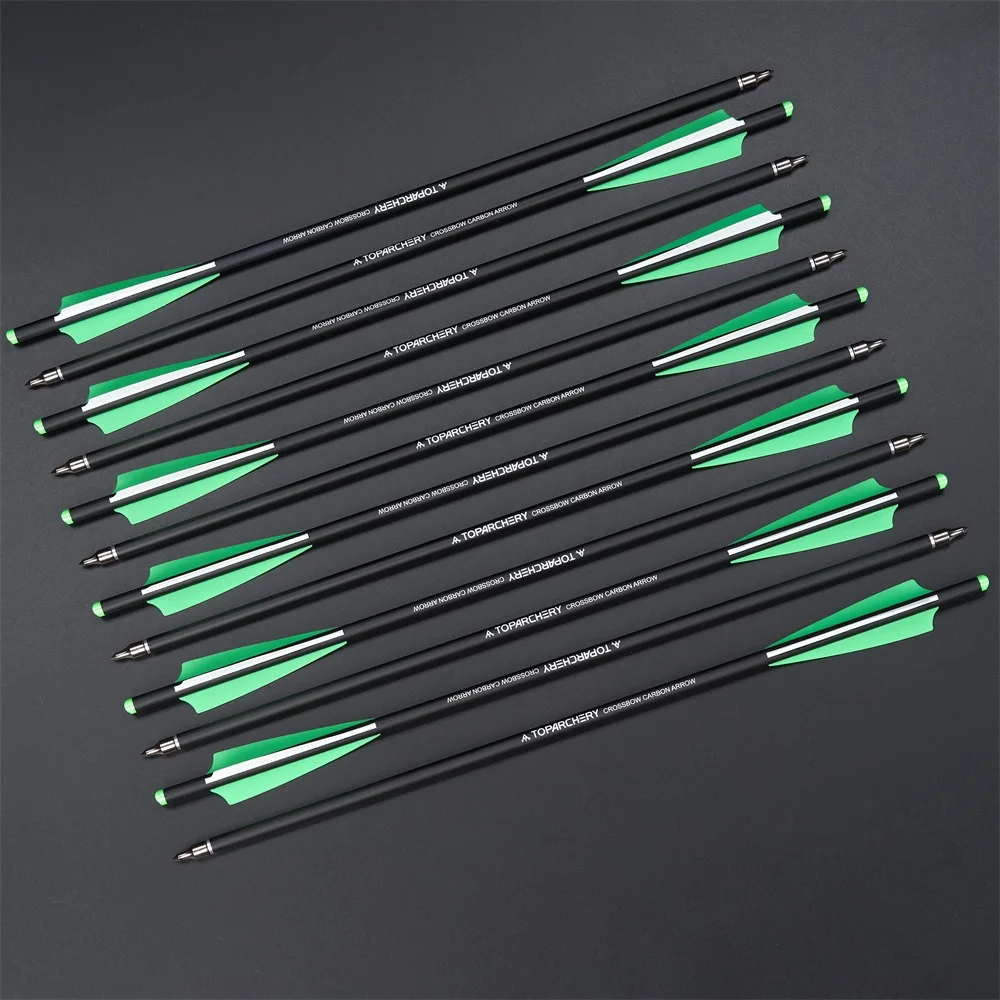 Toparchery flechas de carbono mixtas para ballesta – tiro y caza