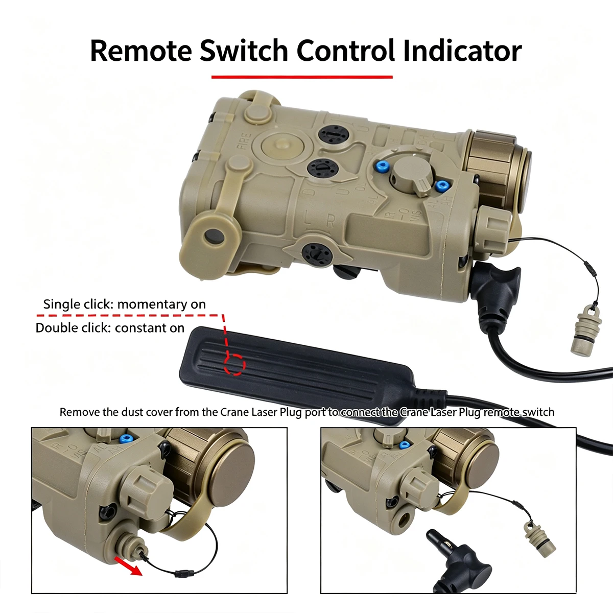 Linterna táctica LED L3 NGAL con interruptor de presión AXON - imagen 5