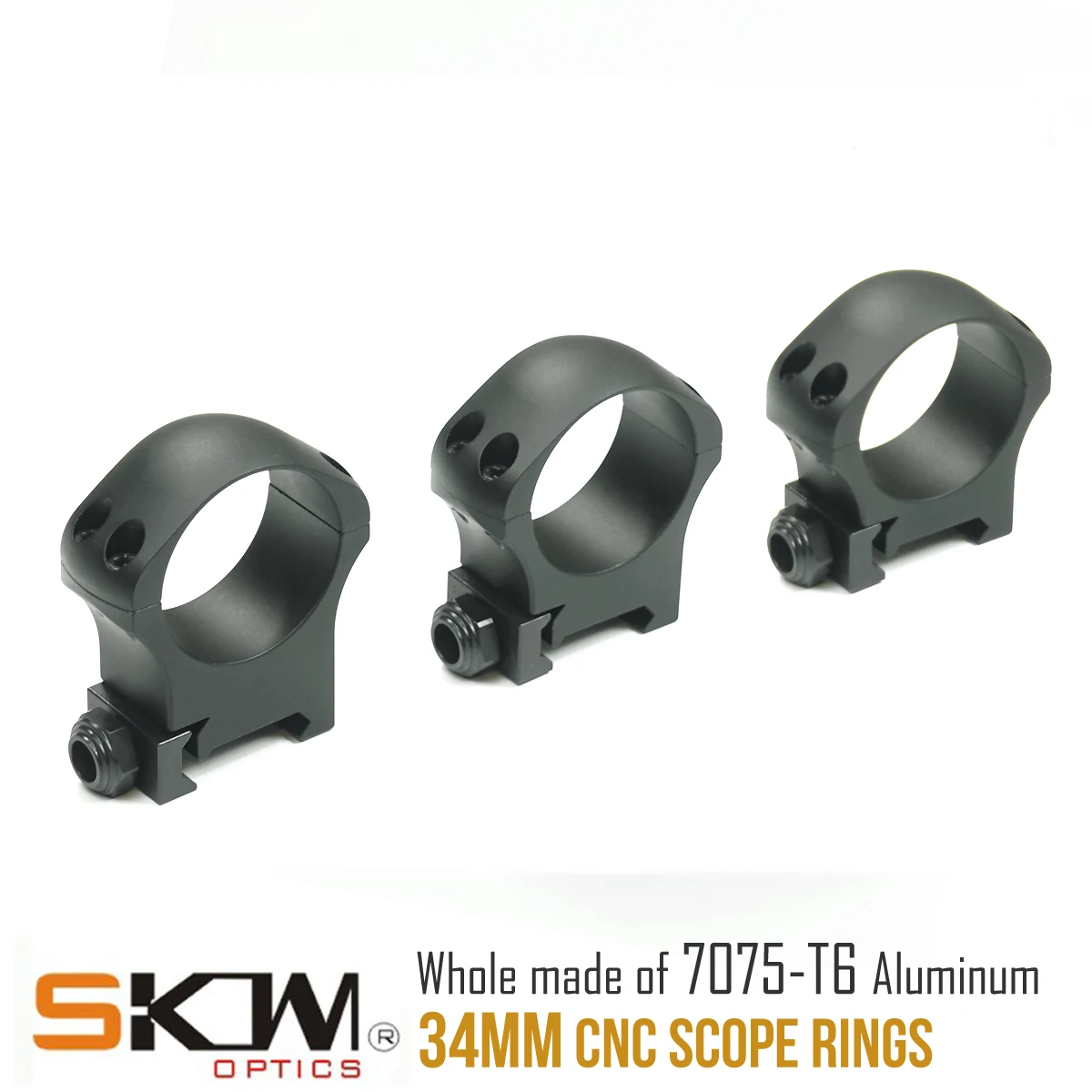 SKWOPTICS anillas para mira telescópica Picatinny CNC - imagen 3