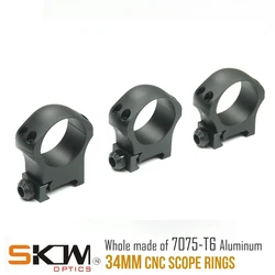 SKWOPTICS anillas para mira telescópica Picatinny CNC