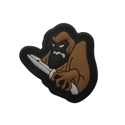 Parche táctico pequeño cuchillo orangután PVC - insignia con velcro