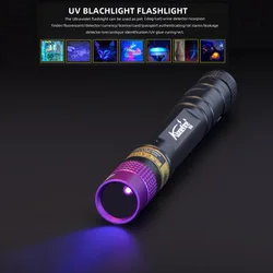 SV64 Linterna UV táctica de luz negra para verificación