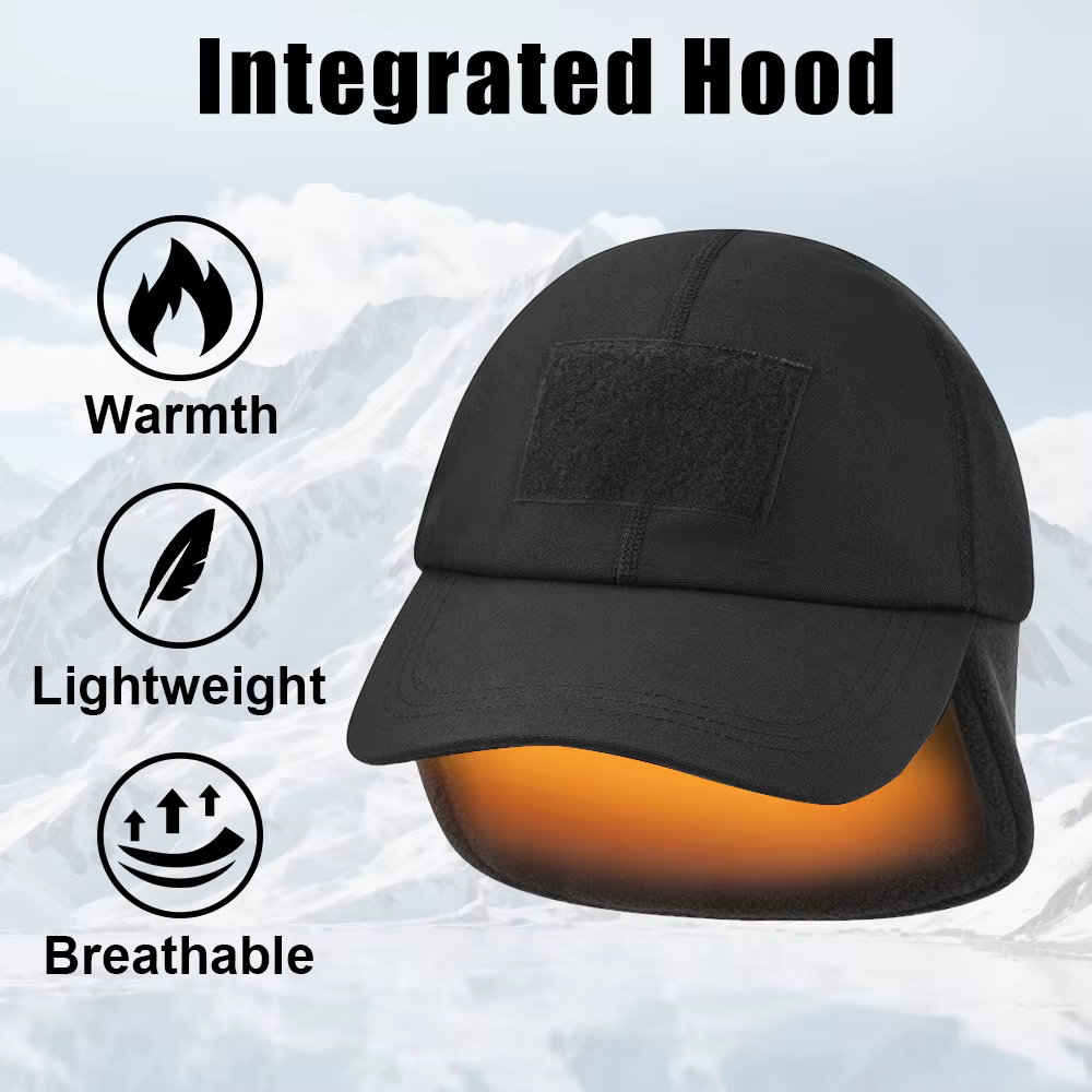 Gorro táctico de lana térmica con orejeras para invierno cálido - imagen 3