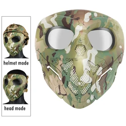 Máscara táctica airsoft – Protección facial completa para exteriores