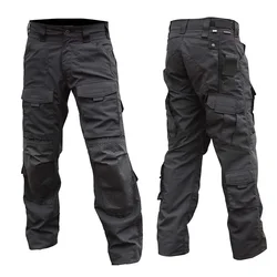 Pantalones tácticos impermeables camuflaje multibolsillos antidesgaste