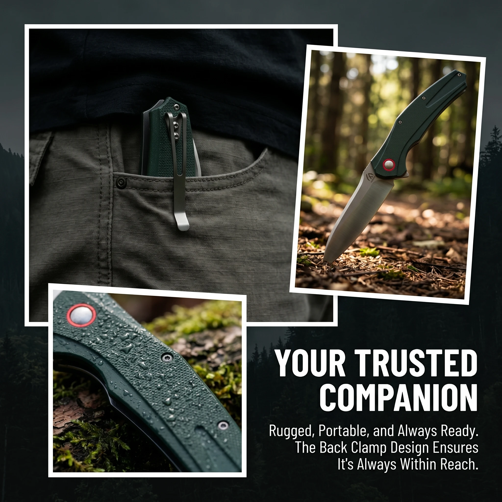 Cuchillo plegable táctico para exteriores – regalo hombre