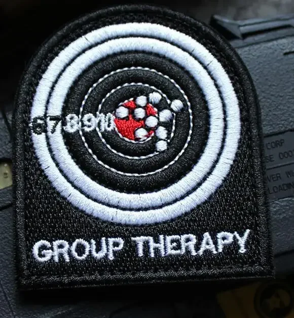 Parche táctico bordado TERAPIA GROUP con velcro para tiro deportivo - imagen 2