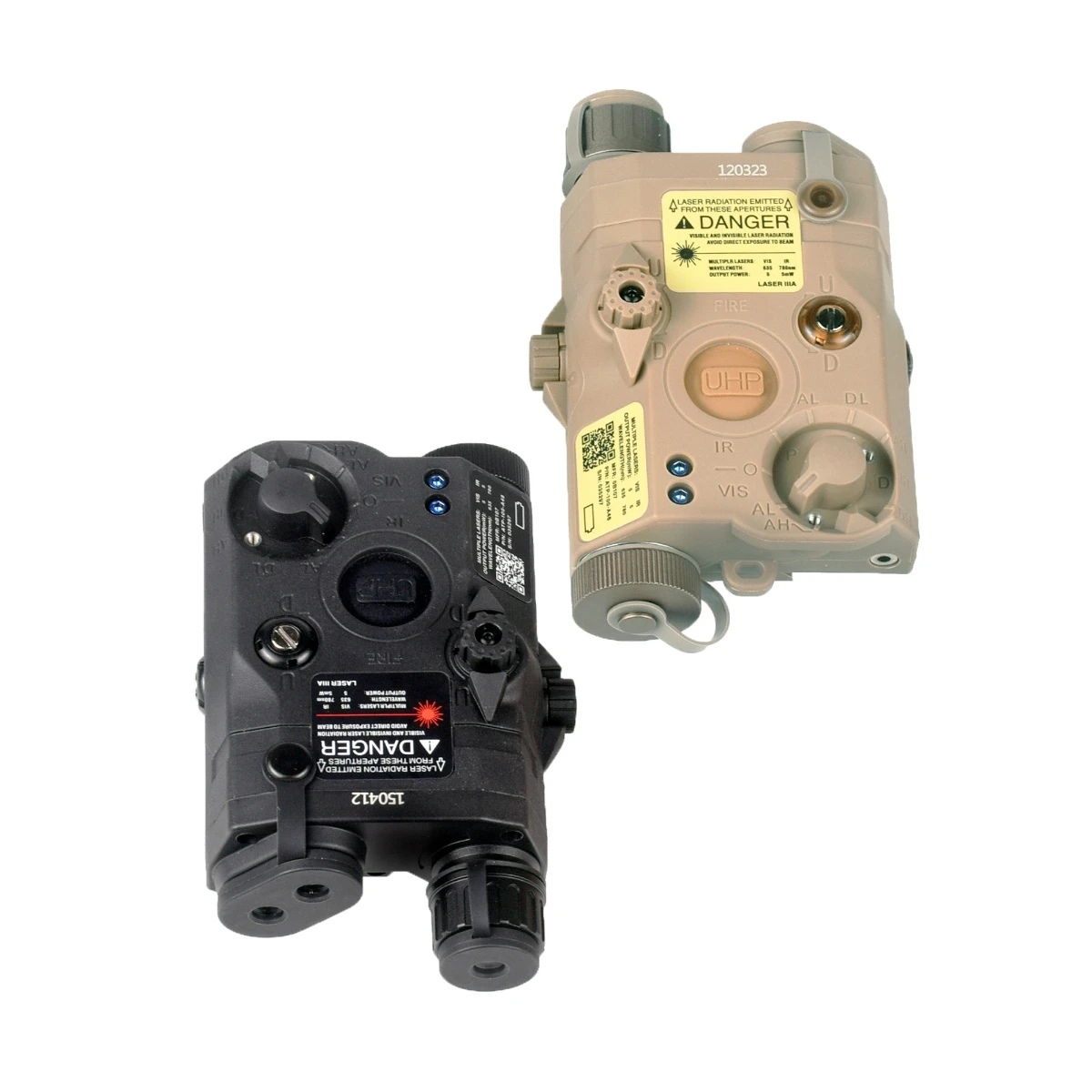 Luz táctica láser PEQ-15 IR roja y verde para rifle airsoft - imagen 2