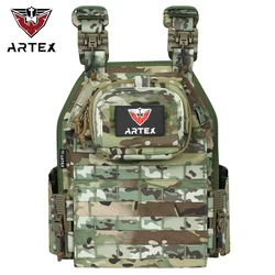ARTEX Airsoft chaleco táctico MOLLE con hebillas rápida y ajustables