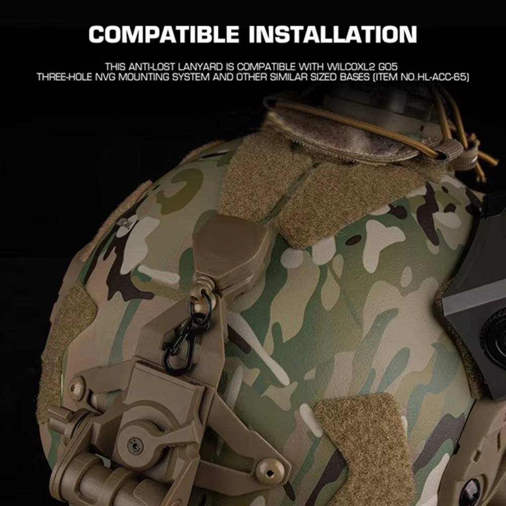 Casco táctico NVG con alojamiento y cordón anticaída - imagen 4