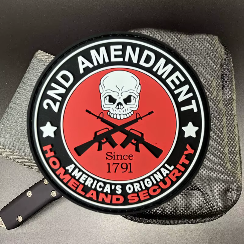 Parche táctico PVC Memento Mori calavera – Velcro para mochila - imagen 5