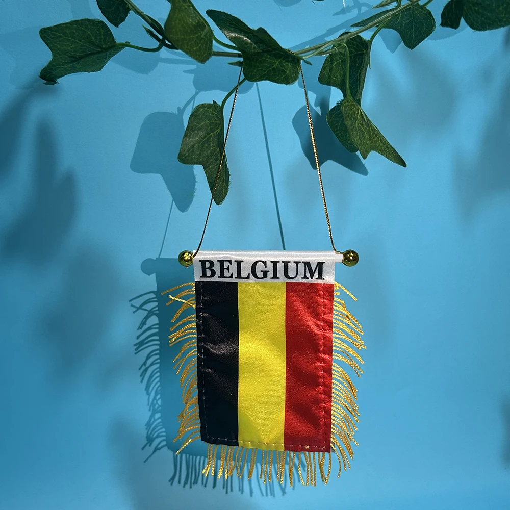 Bandera para ventana de coche Bélgica SKY FLAG