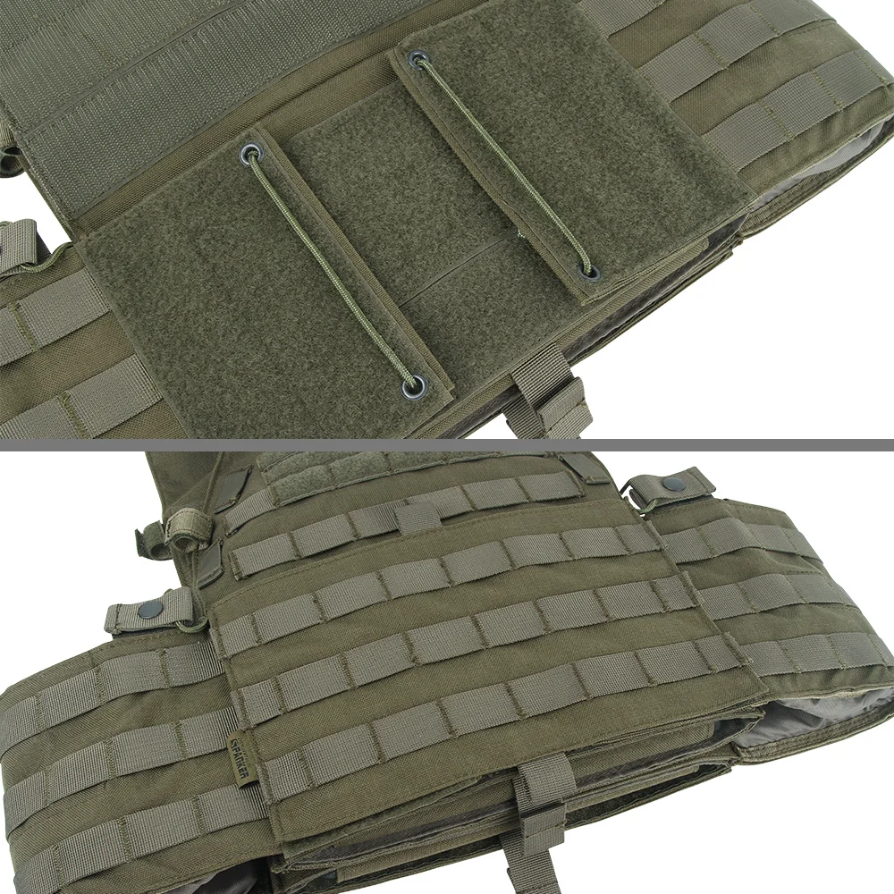Chaleco táctico portaplacas con bolsa cargadores para airsoft - imagen 5