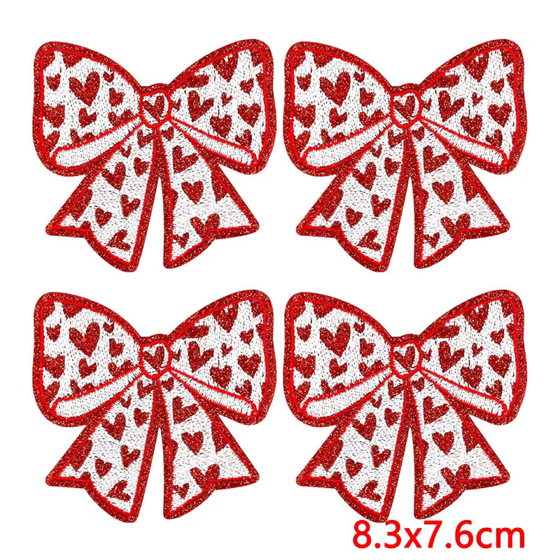 Parche termoadhesivo bordado San Valentín cereza estilo disco - imagen 5