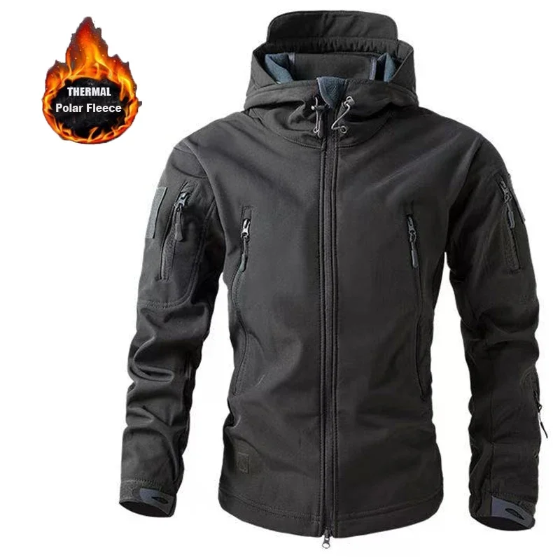 Chaqueta táctica de invierno de lana para caza y senderismo - imagen 2