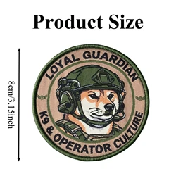 Parche táctico K9 Dog Operator con velcro para chaleco y mochila