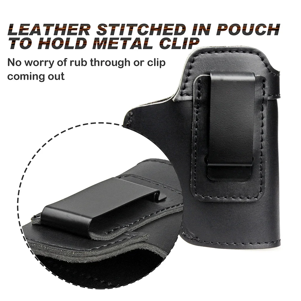 Funda IWB táctica de cuero para Glock portación oculta - imagen 2