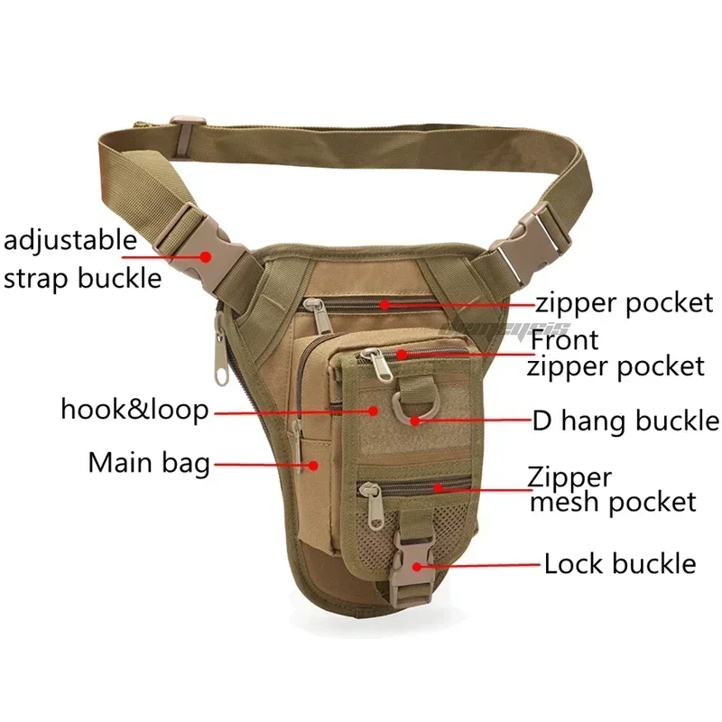 Bolsa táctica multifuncional para senderismo, paintball y caza - imagen 3