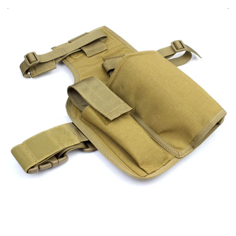 Funda táctica MP7 para pierna modular con porta cargador recambio - imagen 4