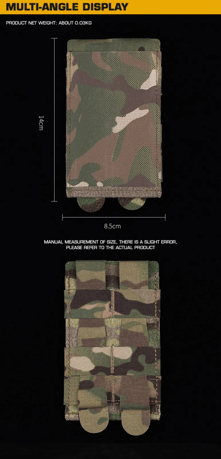 Bolsa táctica individual para cargador de velocidad rápida