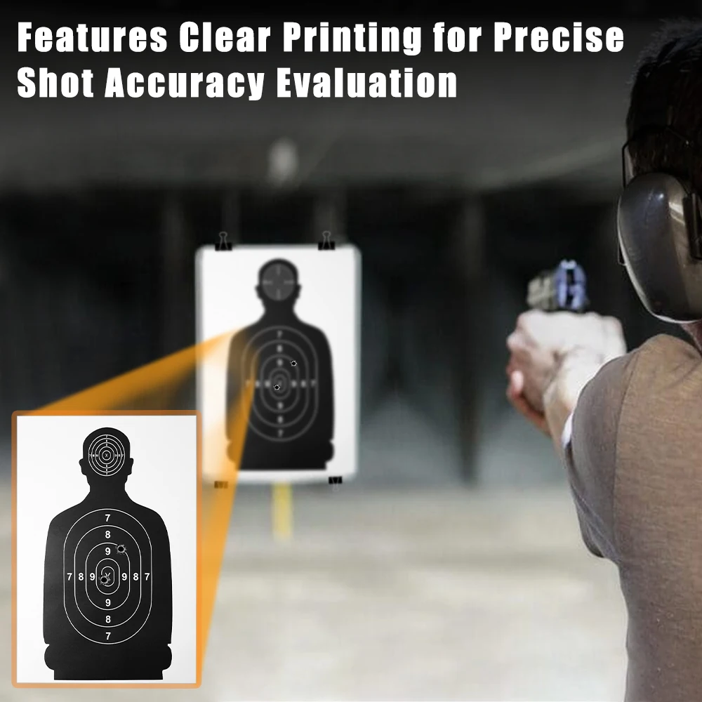 Papel de tiro cuerpo humano 64x43cm para arco, pistola y airsoft - imagen 2