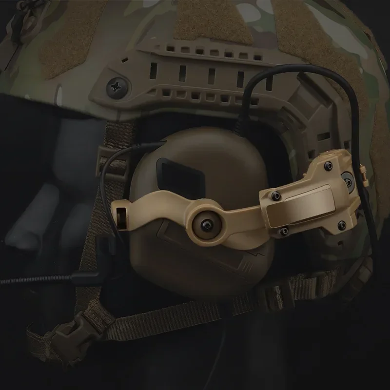 Soporte táctico para auriculares con adaptador de riel M-LOK casco - imagen 4
