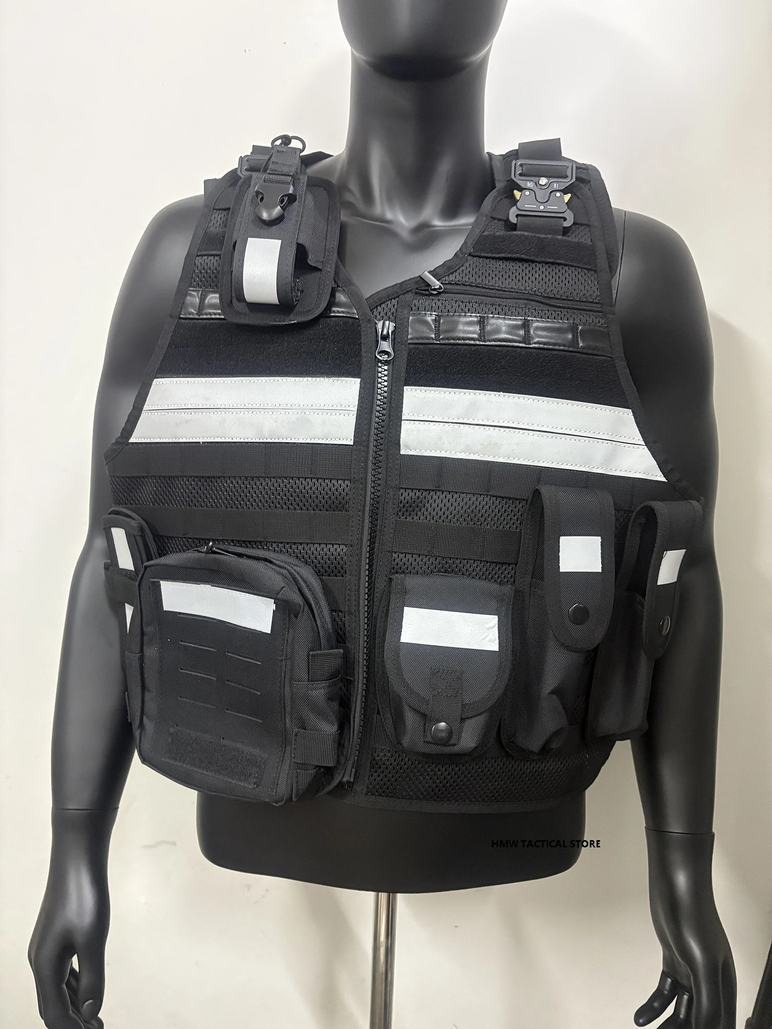 Chaleco táctico MOLLE desmontable rápido, transpirable a prueba balas - imagen 3