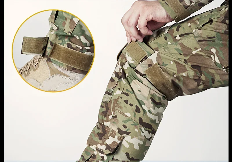 Pantalones tácticos Multicam con almohadillas - Combate y caza hombre - imagen 4