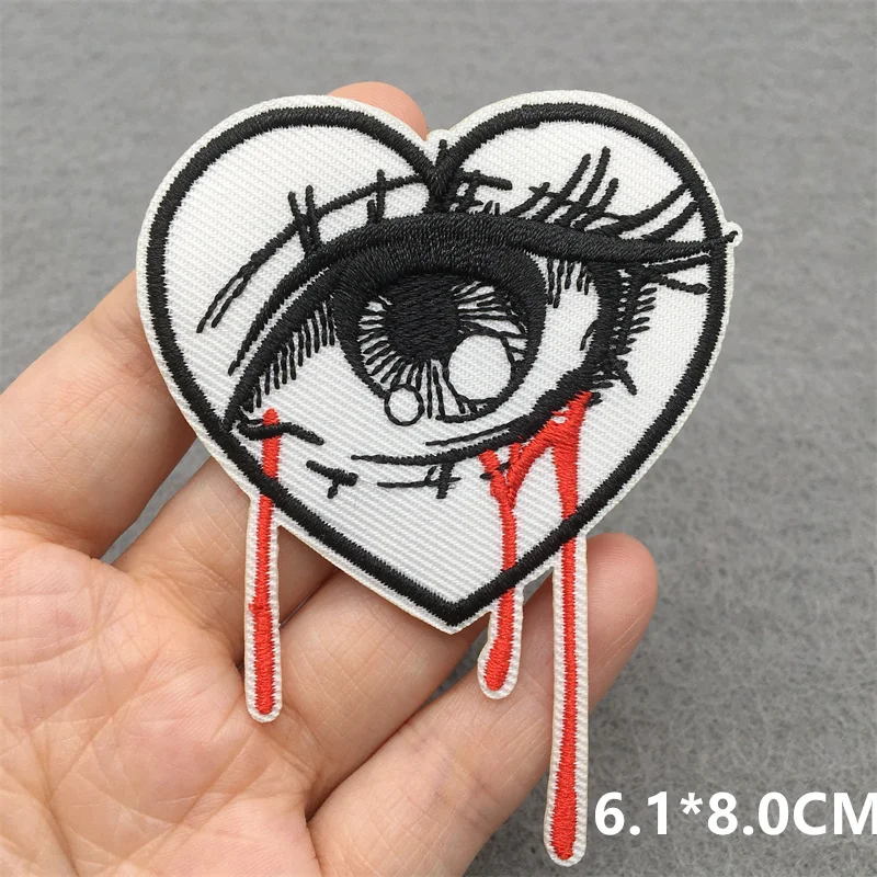 Parche bordado eslogan punk termoadhesivo – Insignia para chaqueta - imagen 2