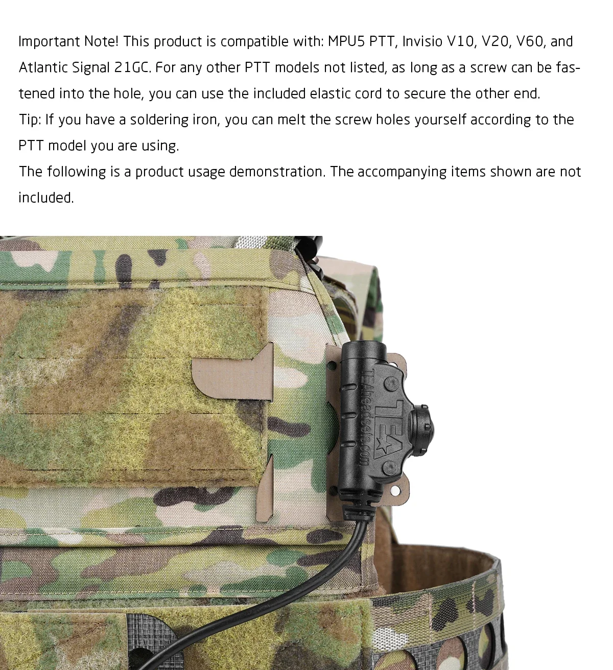 PEW Tactical PTT Wing Kit placa de montaje tipo CURV - imagen 5