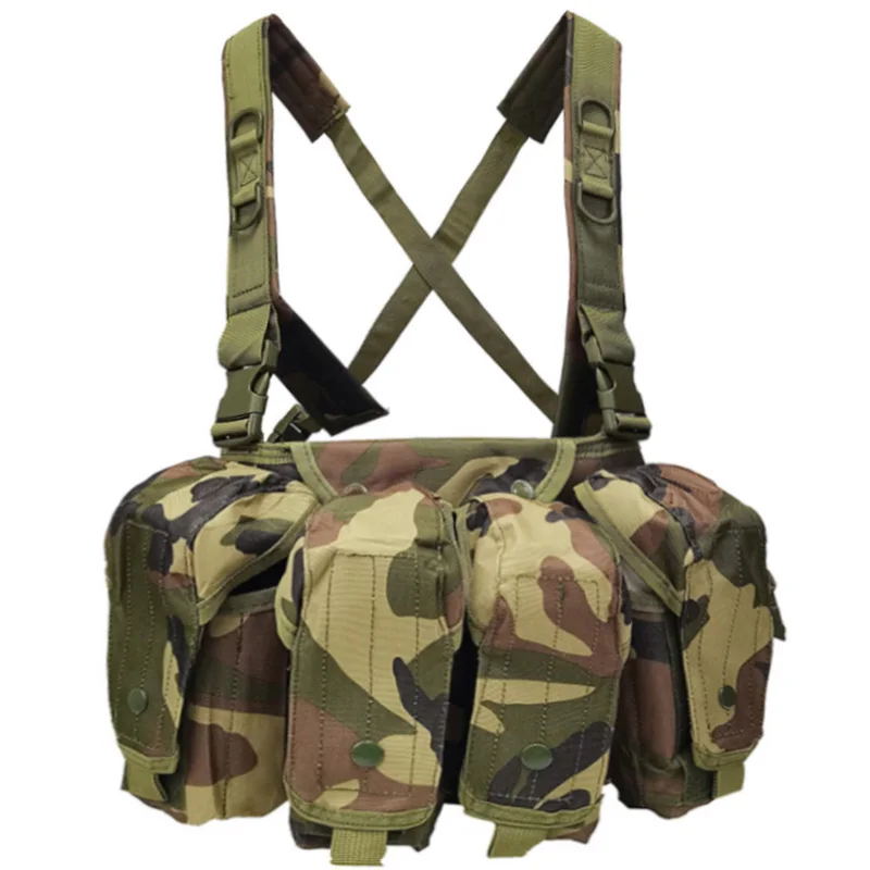 Chaleco táctico AK camuflaje ligero ajustable para airsoft y caza - imagen 3