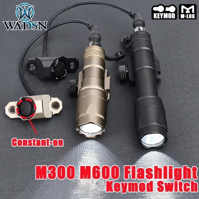 WADSN M300A Linterna táctica LED compatible Mlok Keymod - imagen 5