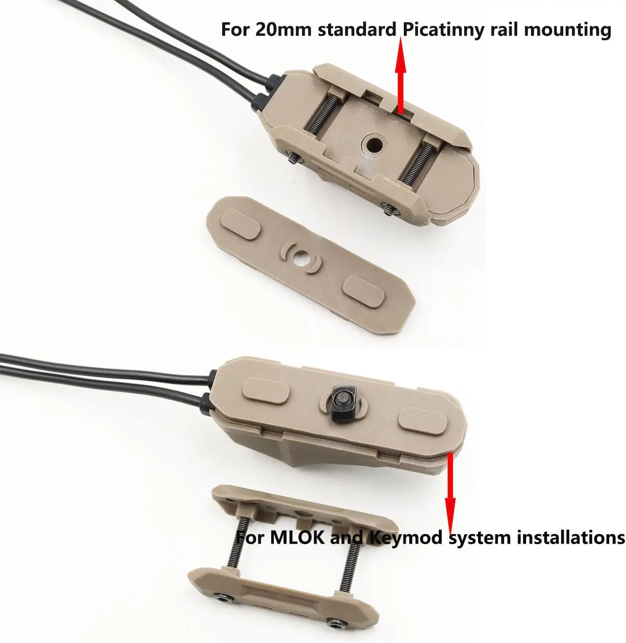 Axon interruptor remoto de presión doble función táctica Airsoft - imagen 2