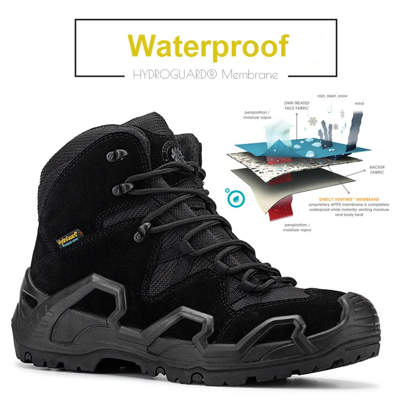 Rockrooster Botas Tácticas Impermeables Cuero Profesional - imagen 4