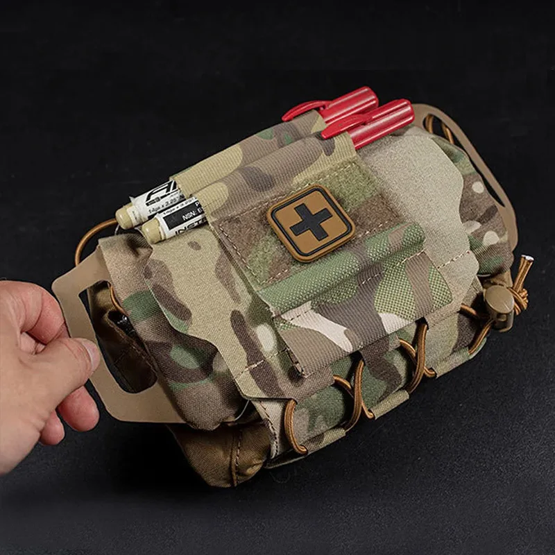 Forro táctico desmontable con MOLLE para kit médico de emergencia - imagen 3
