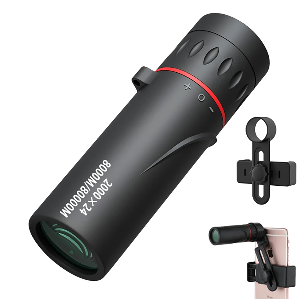 Monocular mini compacto de bolsillo con adaptador para movil - imagen 2