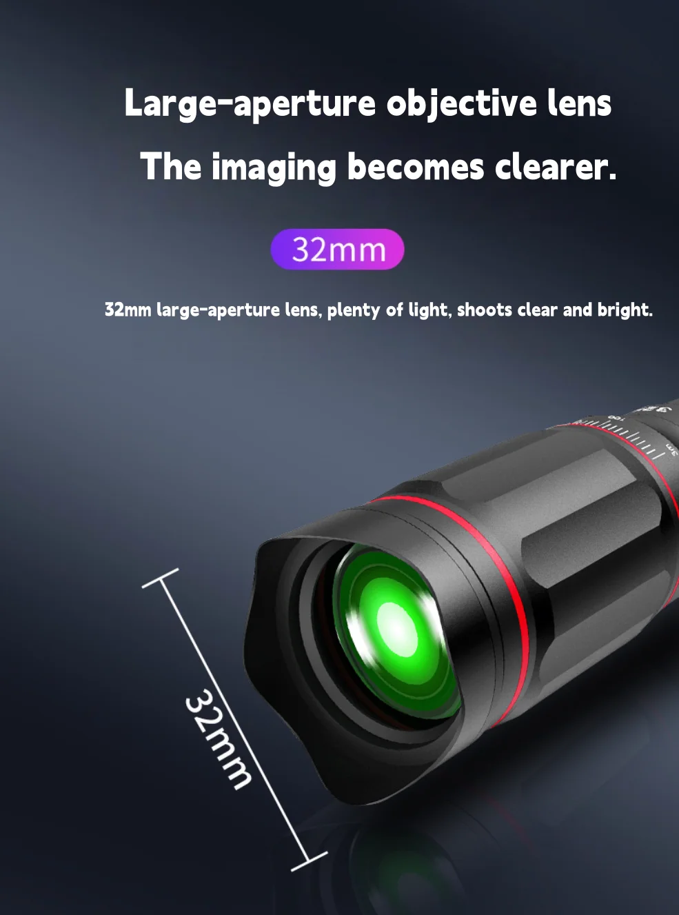 Monocular compacto para smartphone