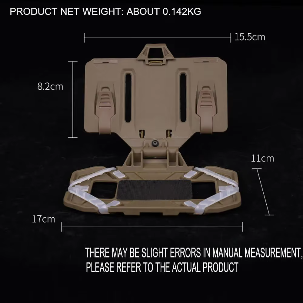 Panel pecho MOLLE Airsoft portamapas y teléfono desplegable - imagen 5